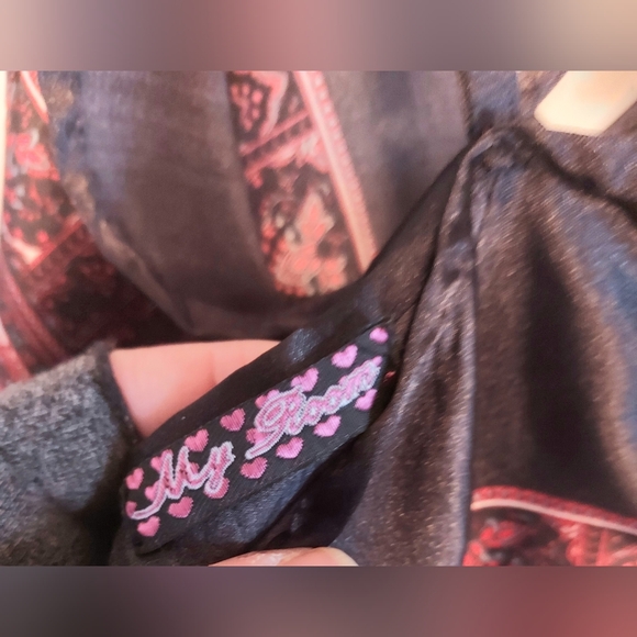 My Room silk scarf dress stunning mandala paisley print silky bohemian stunner - Picture 8 of 11